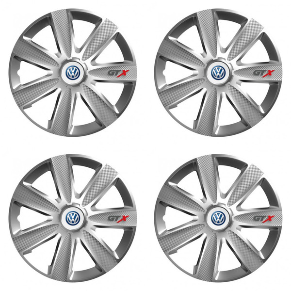 тасове за VW (синьо) 15 GTX CARBON silver