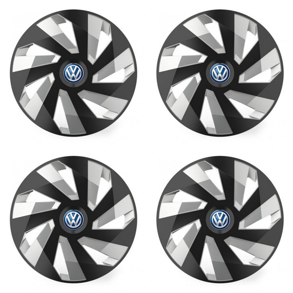 тасове за VW (синьо) 14 Vector RC black and silver