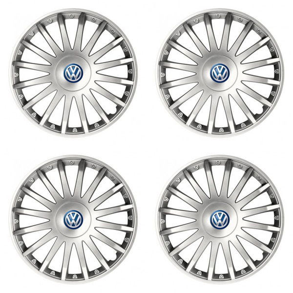 тасове за VW (синьо) 15 CRYSTAL silver